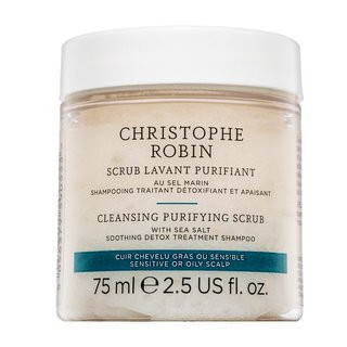 Christophe Robin Cleansing Purifying Scrub With Sea Salt šamponový peeling pro všechny typy vlasů 75 ml