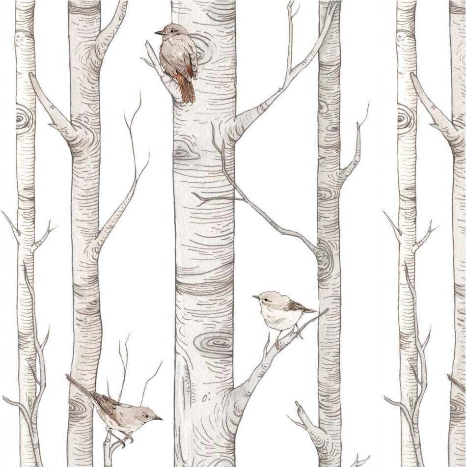 Papírová dětská tapeta 50 cm x 280 cm Scandinavian Forest – Dekornik