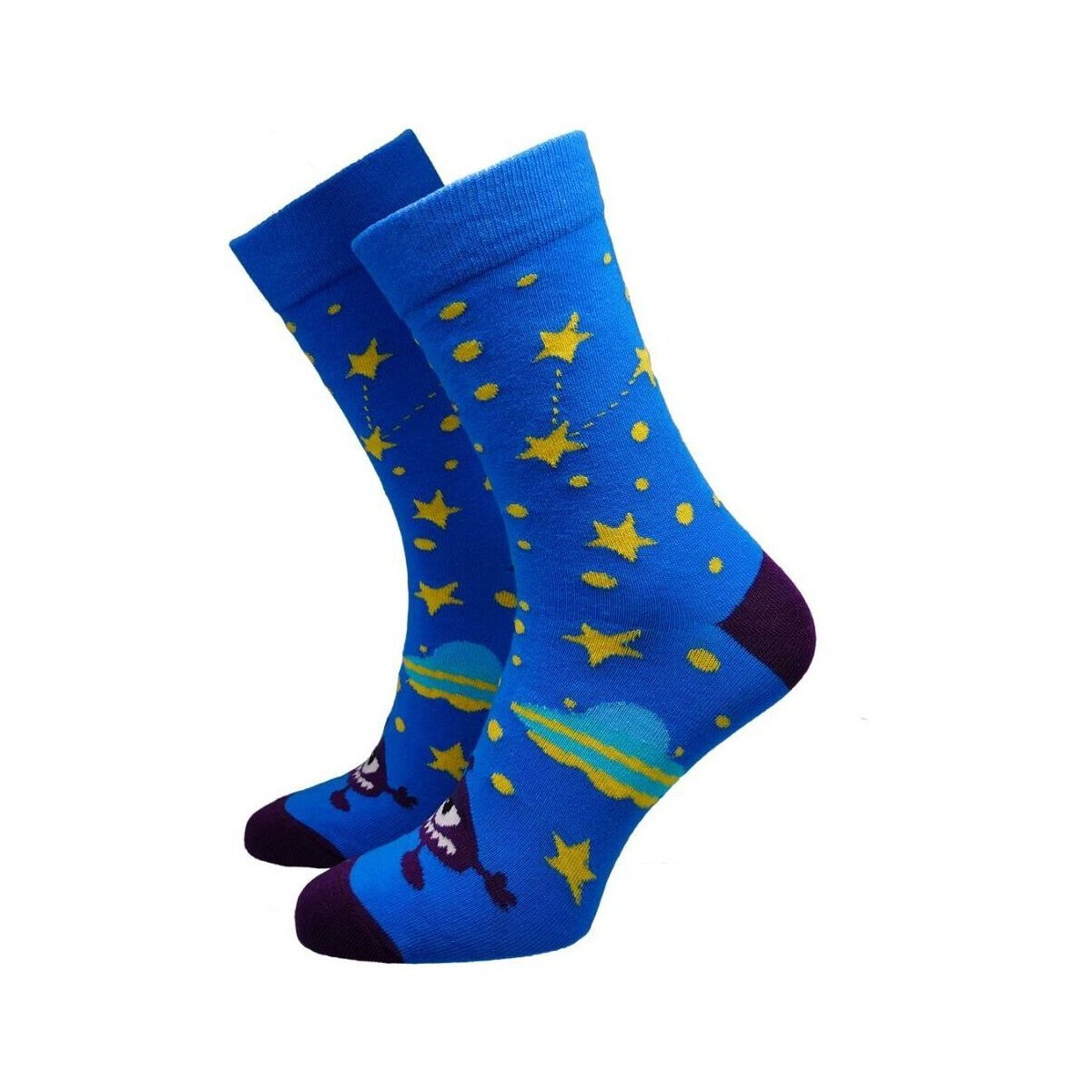 Hesty Socks  unisex ponožky Ufo tmavě modré  Tmavě modrá