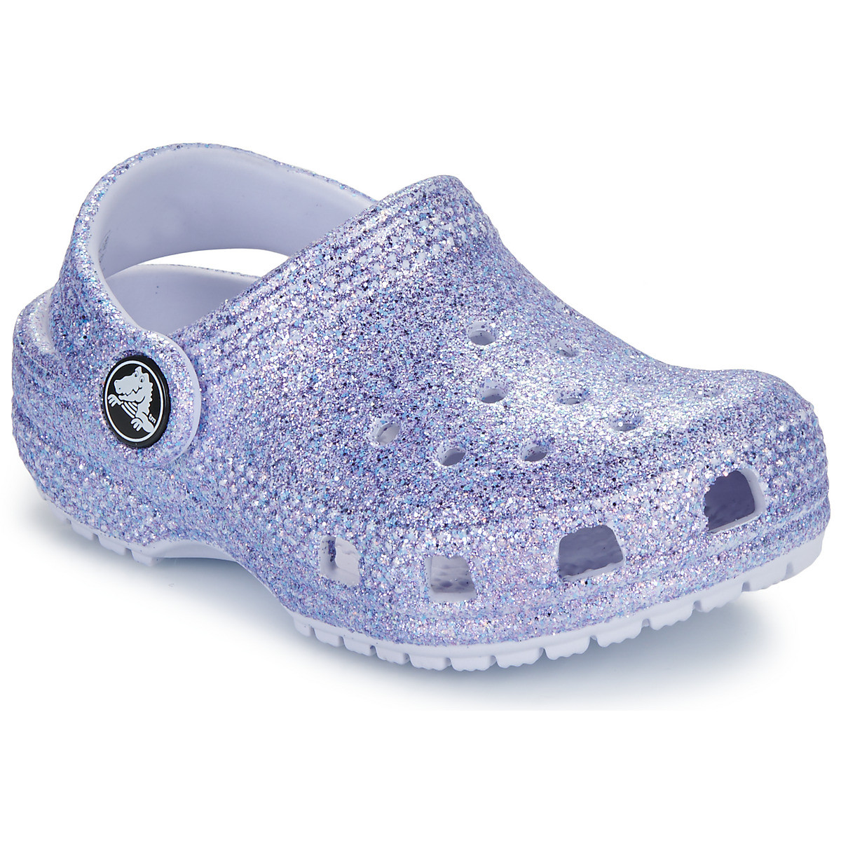 Crocs  Classic Glitter Clog T  Modrá