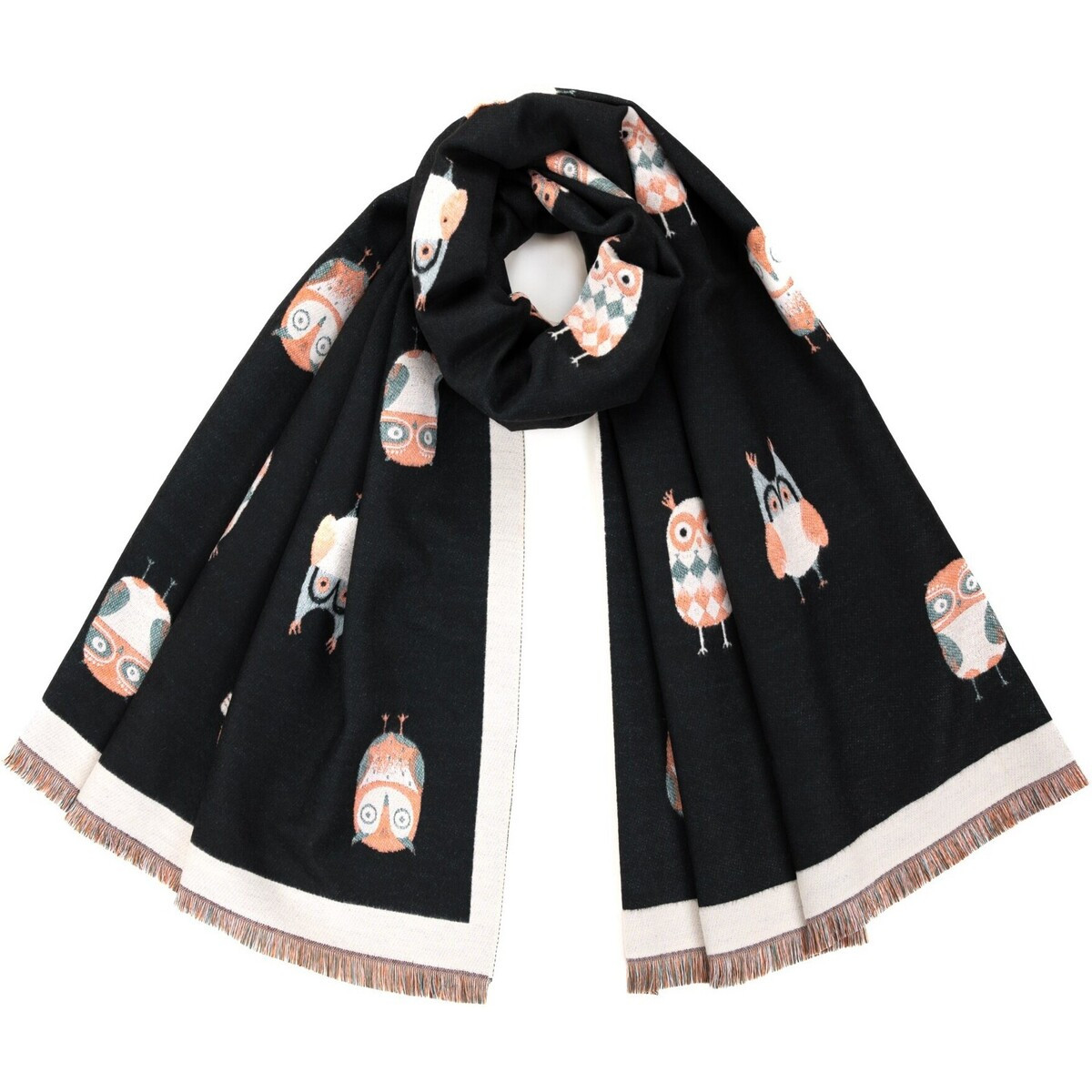 Art Of Polo  Dámská šála Vutlhari černá  Černá