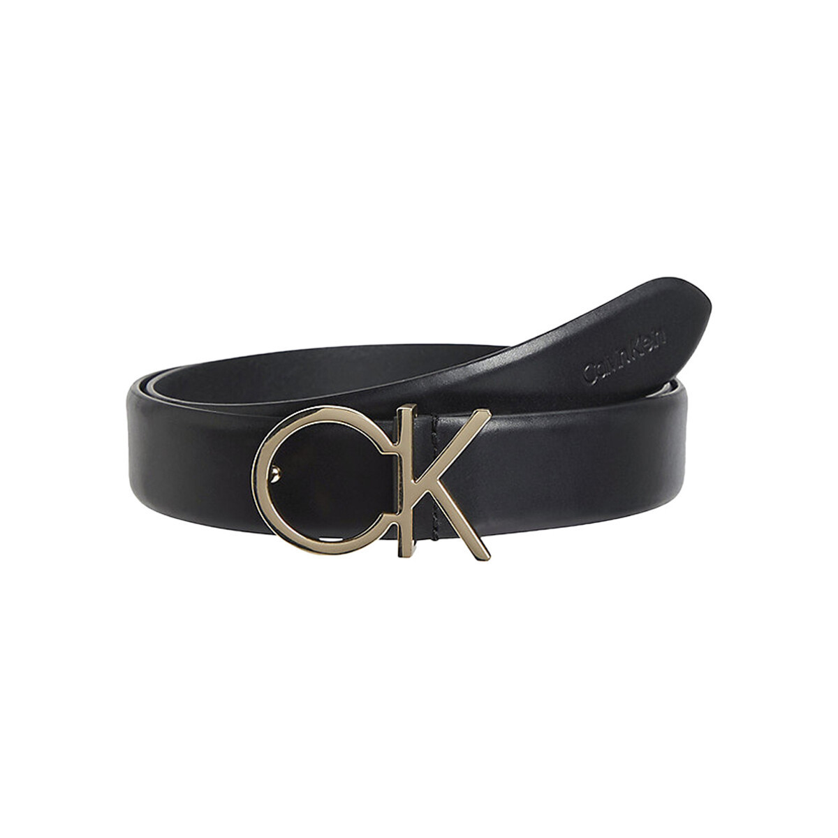 Calvin Klein Jeans  RE-LOCK CK LOGO BELT 30MM K60K610157  Černá