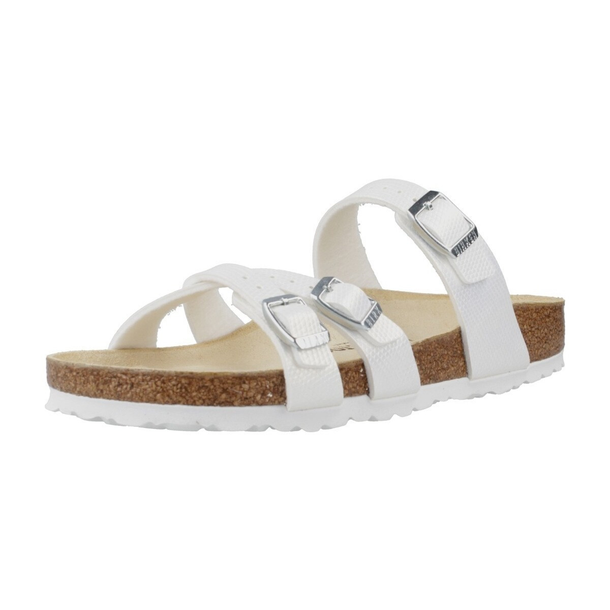 Birkenstock  FRANCA BIRKO-FLOR EMBOSSE  Bílá