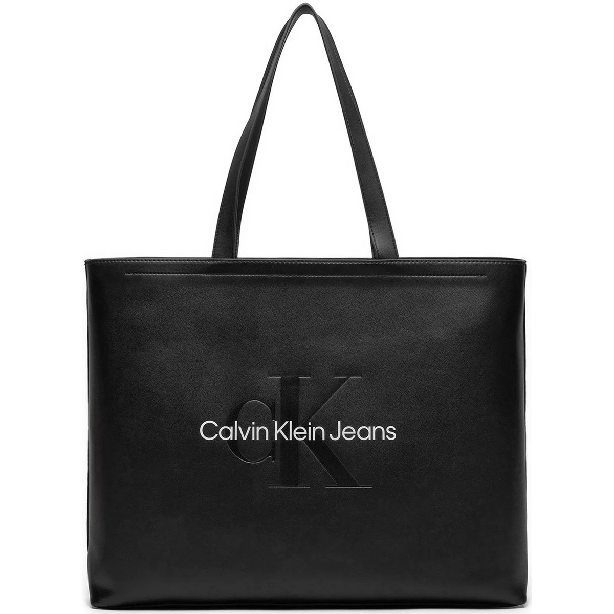 Calvin Klein Jeans  SCULPTED SLIM TOTE34 MONO K60K612222  Černá