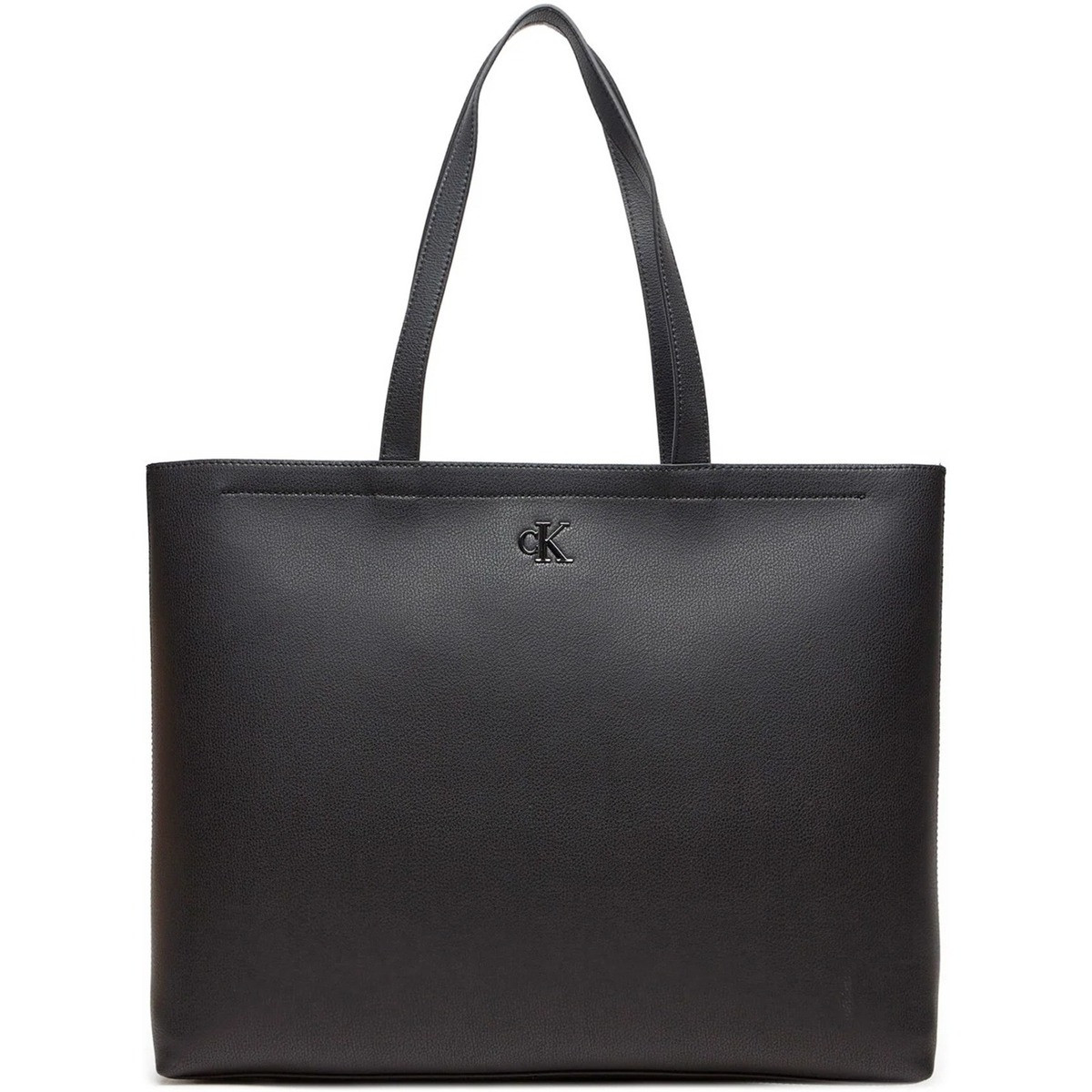 Calvin Klein Jeans  MINIMAL MONOGRAM SLIM TOTE34 K60K612236  Černá