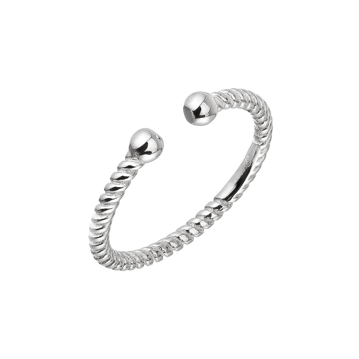 Evolution Group Stříbrný prsten vzorovaný 65003 UNI