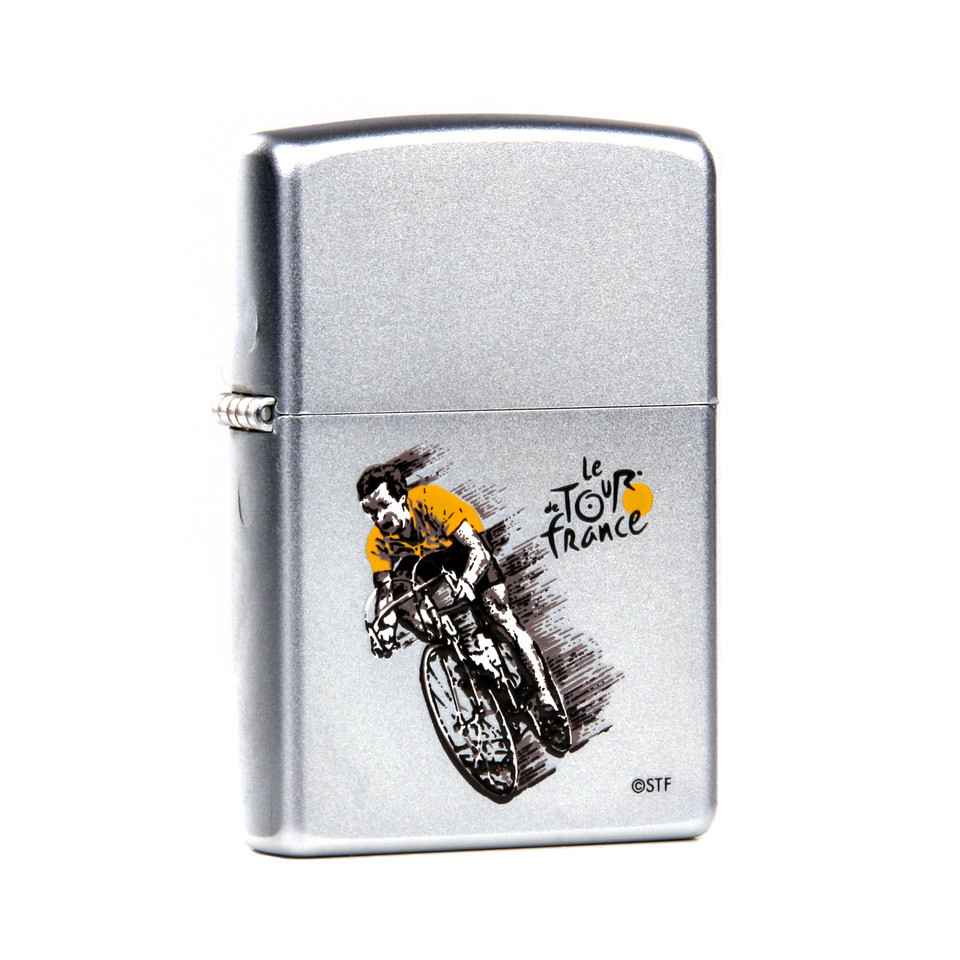 Zapalovač Zippo 0384 Tour de France Bike - stříbrný