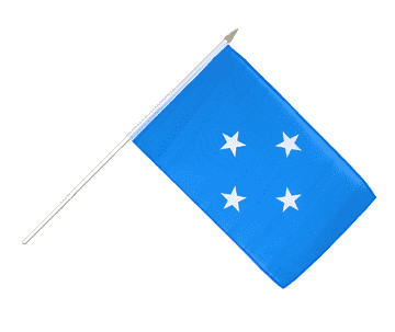 Vlajka Mikronésie 14 x 21 cm na plastové tyčce