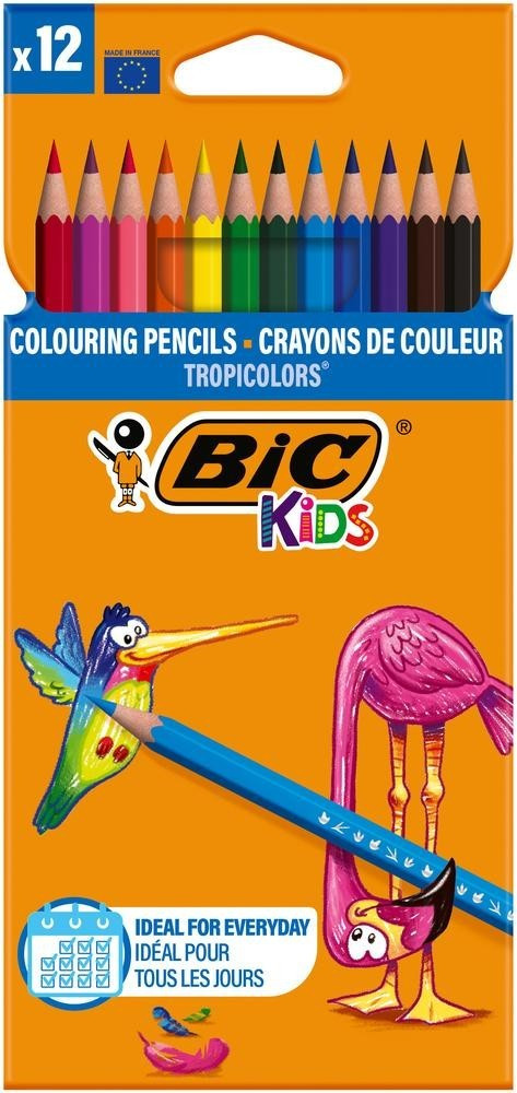 BiC Trojhranné pastelky BiC Tropicolors - 12 barev - 83256611