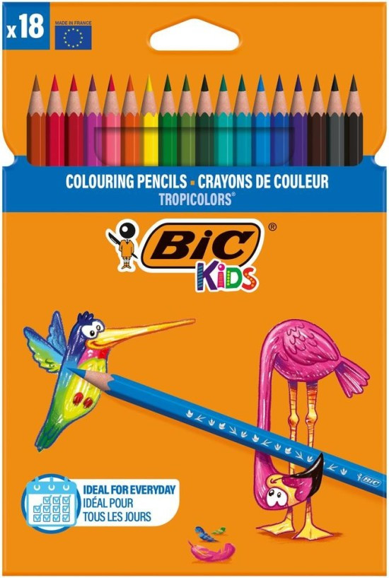 BiC Trojhranné pastelky BiC Tropicolors - 18 barev - 9375173