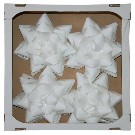 Zet servis Rozeta JUMBO - 25 cm - bílá - 4 ks - 26683