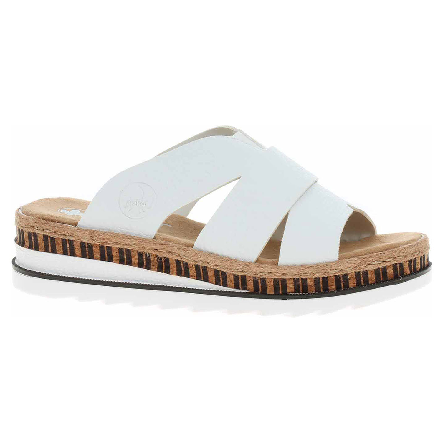 Ecco Dámské pantofle Rieker V7989-80 weiss 23601235