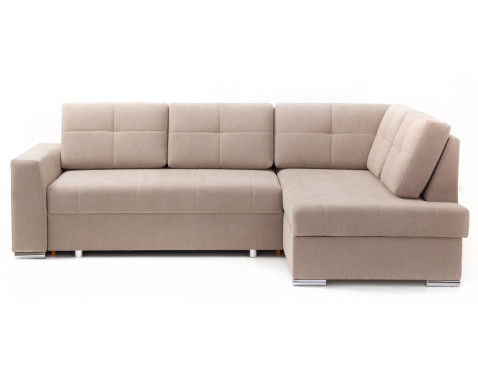 Rohová sedací souprava Stilo, béžová taupe látka, pravý roh