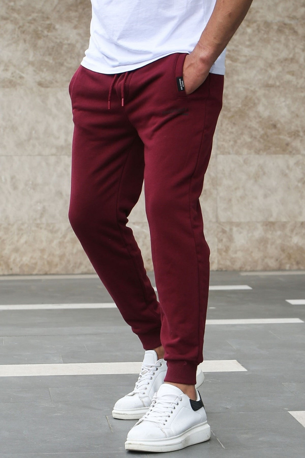 Madmext Basic Claret Red Tracksuit 4209