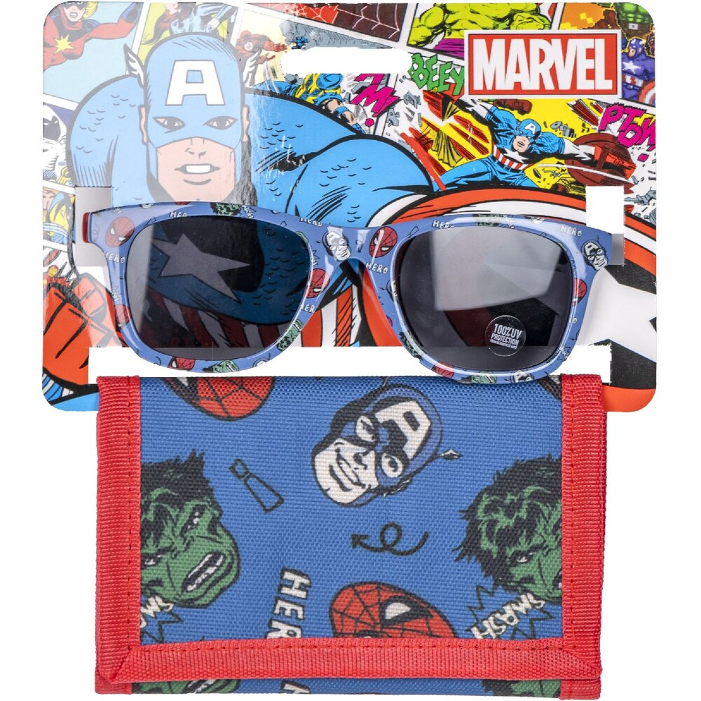 Dětská sada (brýle a peněženka) Marvel - Avengers