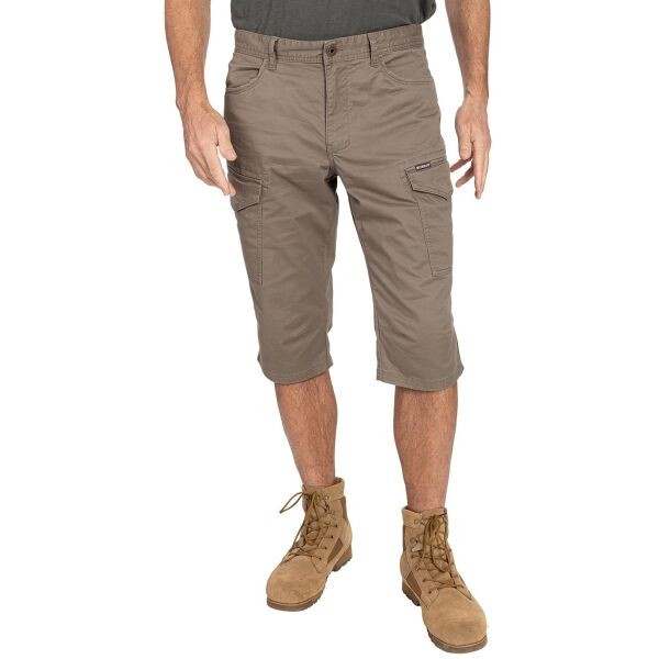 BUSHMAN OLI Tříčtvrteční pánské kalhoty, khaki, velikost