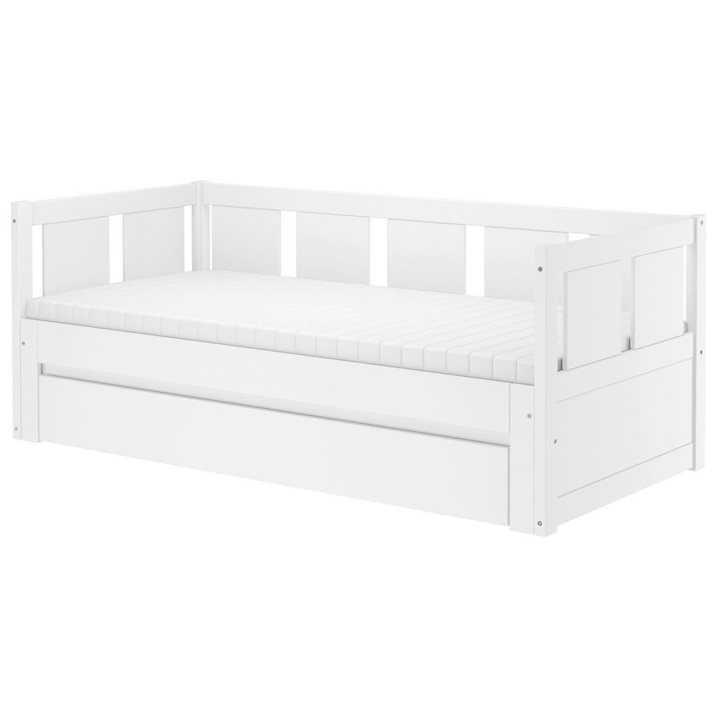 Carryhome VÝSUVNÁ POSTEL, 90/200 cm, bílá