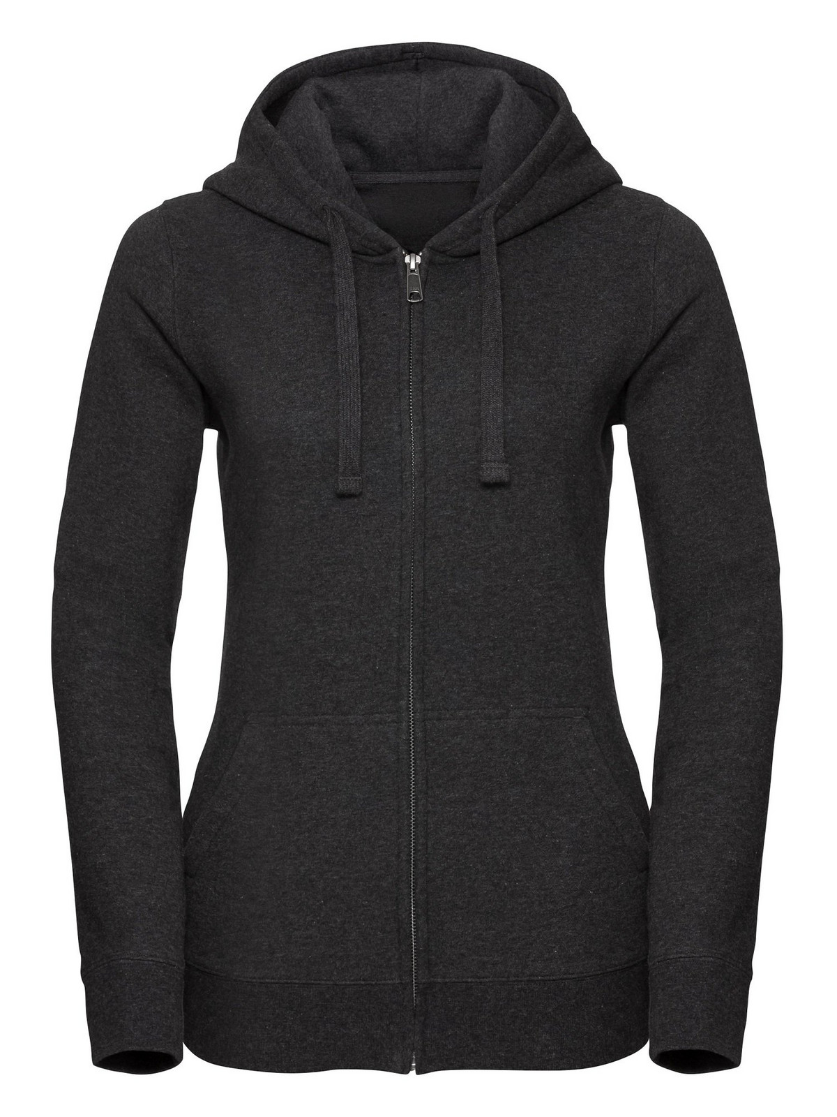 Women's Authentic Melange Zipped Hooded Sweat Russell