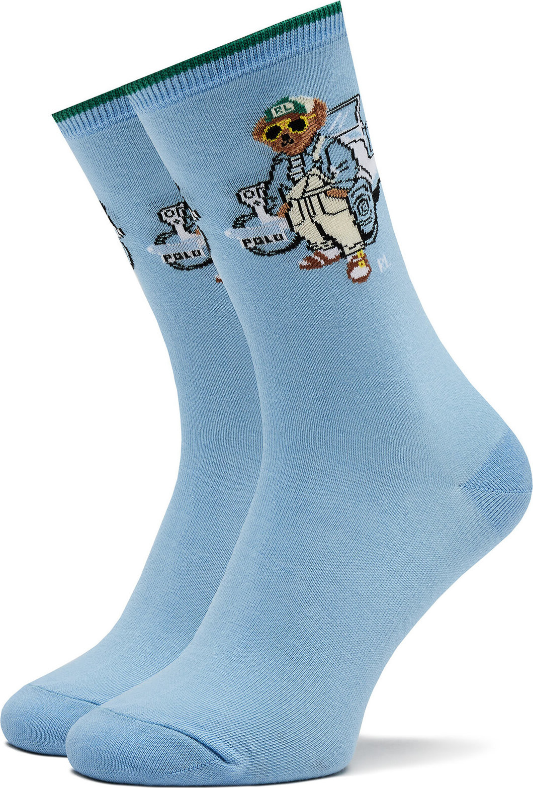 Dámské klasické ponožky Polo Ralph Lauren 455950826001 Modrá