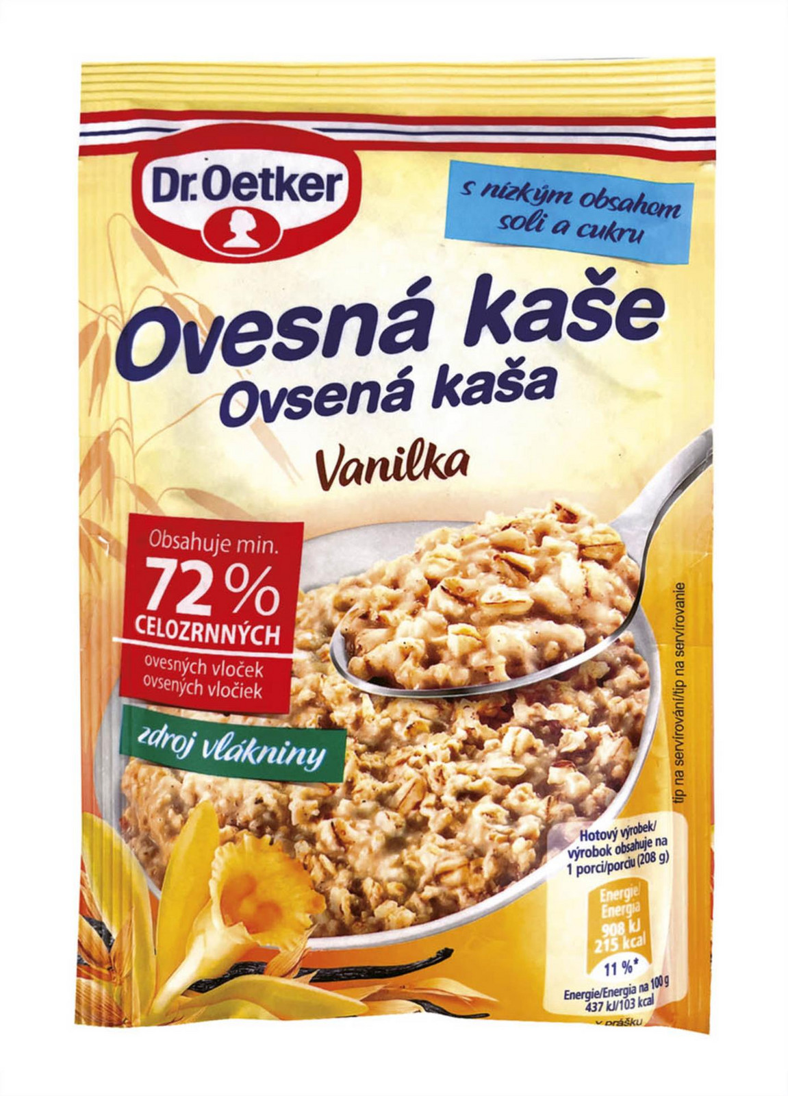 Ovesná kaše Dr. Oetker - vanilka, 58g