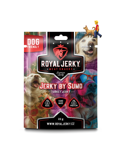 Royal Jerky Jerky by Sumo (krůtí sušené maso se solí a bylinkami)