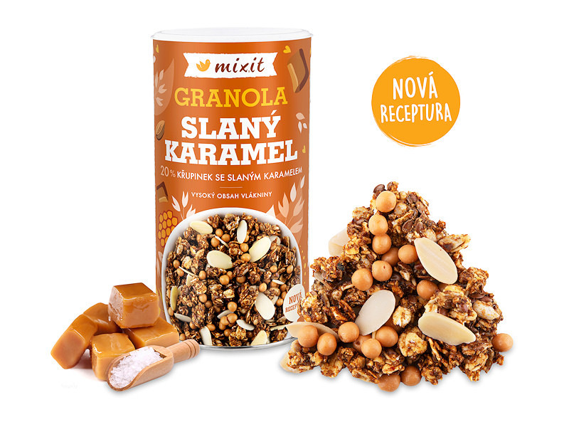 Mixit Granola z pece - Slaný karamel 550g