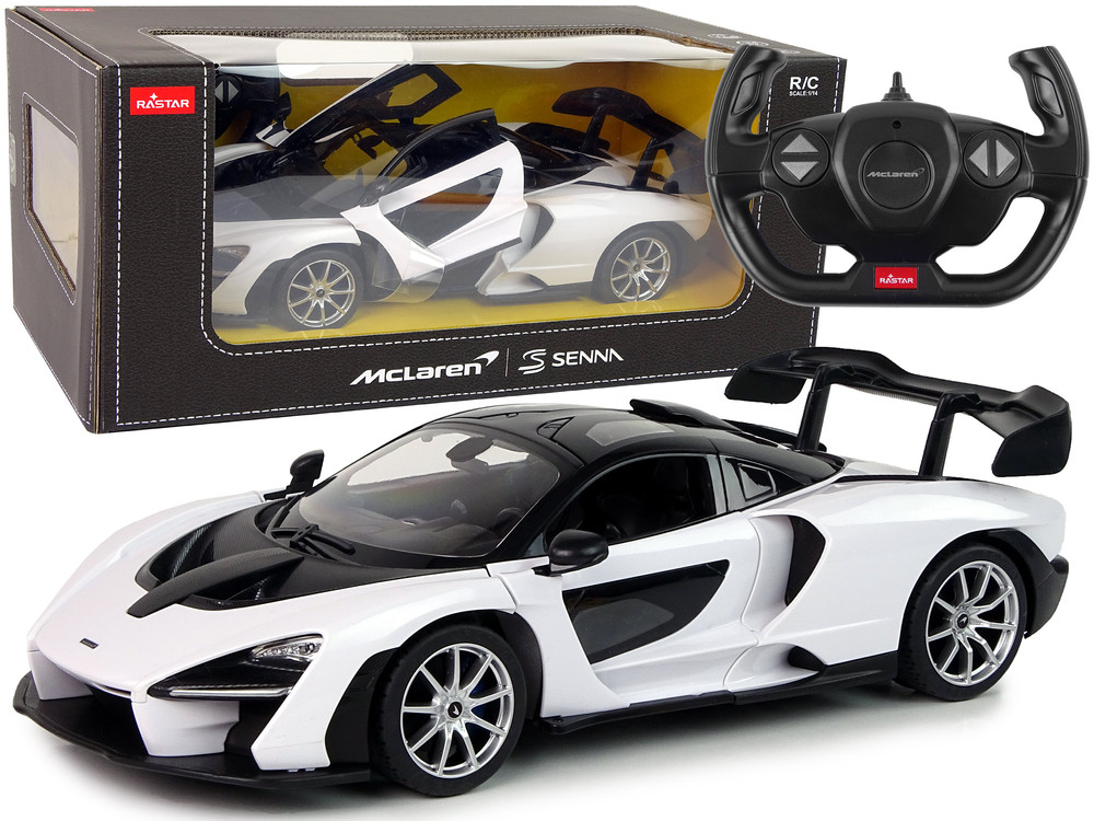 Mamido RASTAR Auto na dálkové ovládání RC McLaren Senna Rastar 1:14 bílé