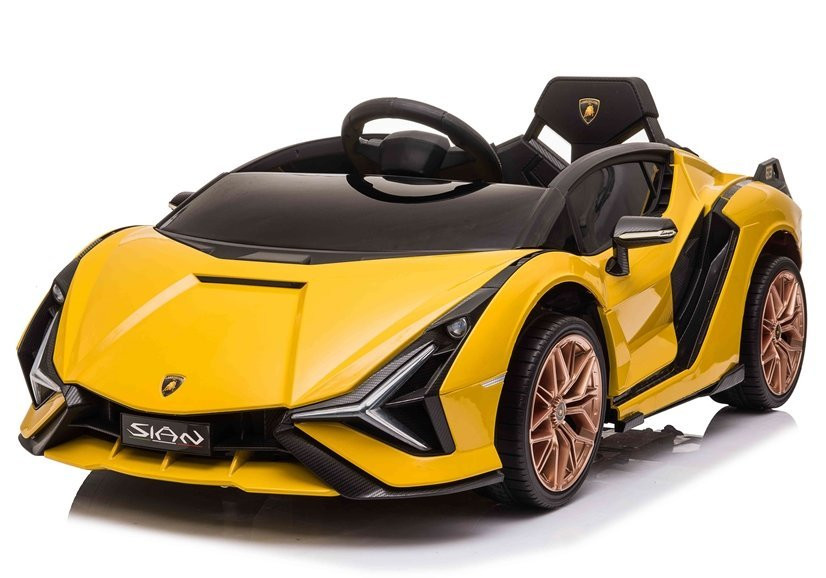 mamido Dětské elektrické auto Lamborghini Sian žluté