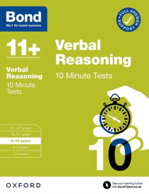 Bond 11+: Bond 11+ 10 Minute Tests Verbal Reasoning 9-10 years (Down Frances)(Paperback / softback)