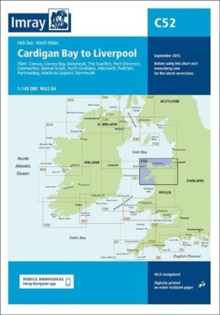 Imray Chart C52 - Cardigan Bay to Liverpool (Imray)(Sheet map, folded)