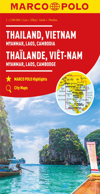 Thailand, Vietnam, Laos, Cambodia Marco Polo Map (Polo Marco)(Folded)