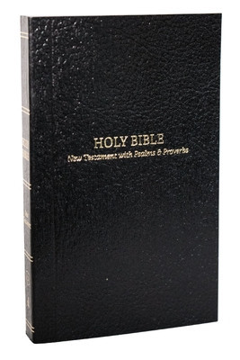 Kjv, Pocket New Testament with Psalms and Proverbs, Black Softcover, Red Letter, Comfort Print (Thomas Nelson)(Paperback)