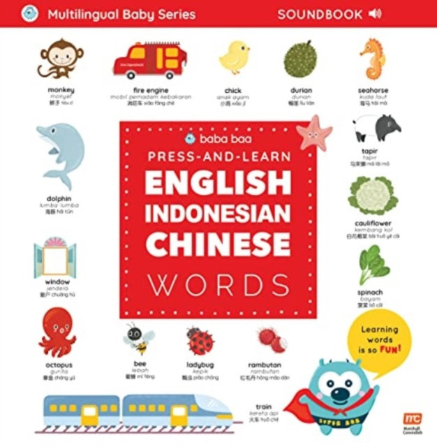 Press-and-Learn English Indonesian Chinese Words Sound Book(Pevná vazba)