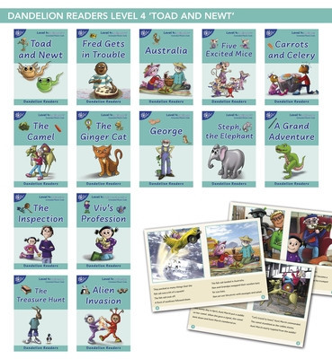 Phonic Books Dandelion Readers Vowel Spellings Level 4 (Alternative spellings for vowels and consonants, alternative sounds for the spellings 'c' and 'g') - Decodable books for beginner readers Alternative spellings for vowels and consonants, alternative