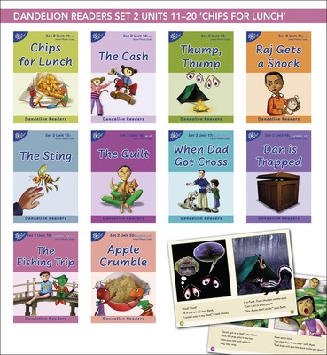 Phonic Books Dandelion Readers Set 2 Units 11-20 (Two-letter spellings sh, ch, th, ng, qu, wh, -ed, -ing, -le) - Decodable books for beginner readers Two-letter spellings sh, ch, th, ng, qu, wh, -ed, -ing, le (Phonic Books)(Book)