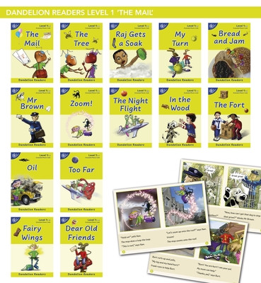 Phonic Books Dandelion Readers Vowel Spellings Level 1 (One vowel team for 12 different vowel sounds ai, ee, oa, ur, ea, ow, b'oo't, igh, l'oo'k, aw, oi, ar) - Decodable books for beginner readers One vowel team for 12 different vowel sounds ai, ee, oa, u