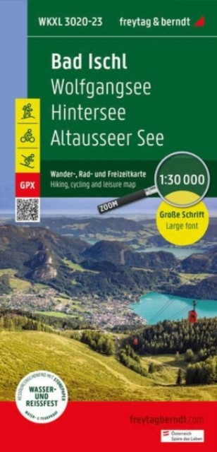 Bad Ischl - Wolfgangsee - Hintersee - Altausseer See(Sheet map, folded)