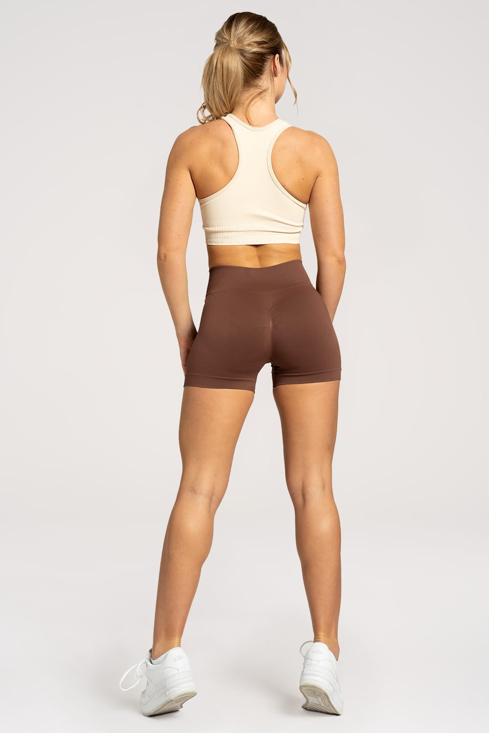 Gym Glamour Kraťásky Basic Brown Barva: Hnědá, Velikost: M