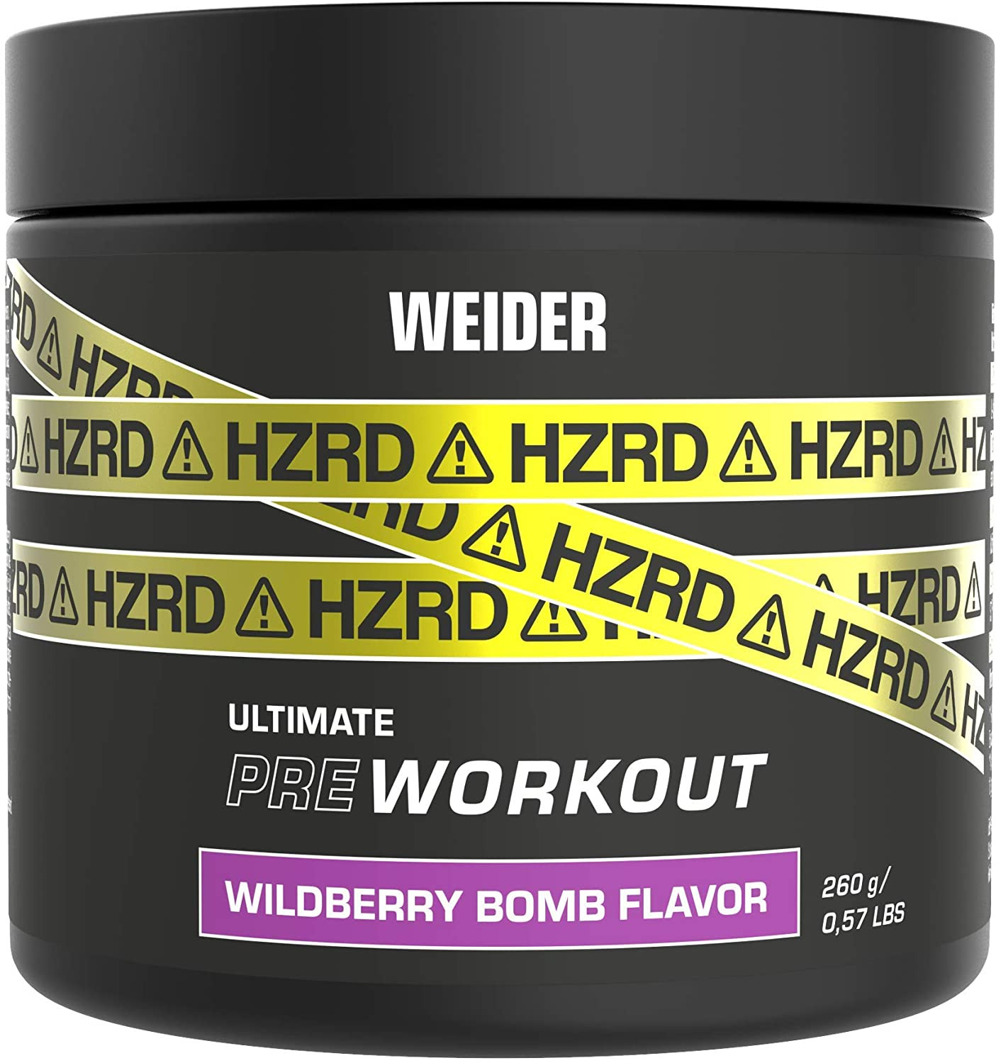 EXP 07/2024 Weider HZRD Ultimate PreWORKOUT, 260g, prášková forma silně stimulační a vasodilatační předtréninková směs Varianta: orange