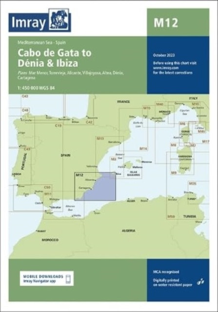 M12 - Cabo de Gata to Denia and Ibiza (Imray)(Fold-out book or chart)