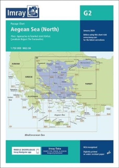 G2 Aegean Sea (North) - Passage Chart (Heikell Rod & Lu)(Fold-out book or chart)