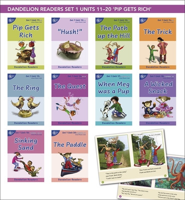 Phonic Books Dandelion Readers Set 1 Units 11-20 (Two-letter spellings sh, ch, th, ng, qu, wh, -ed, -ing, le) - Decodable books for beginner readers Two-letter spellings sh, ch, th, ng, qu, wh, -ed, -ing, le (Phonic Books)(Book)