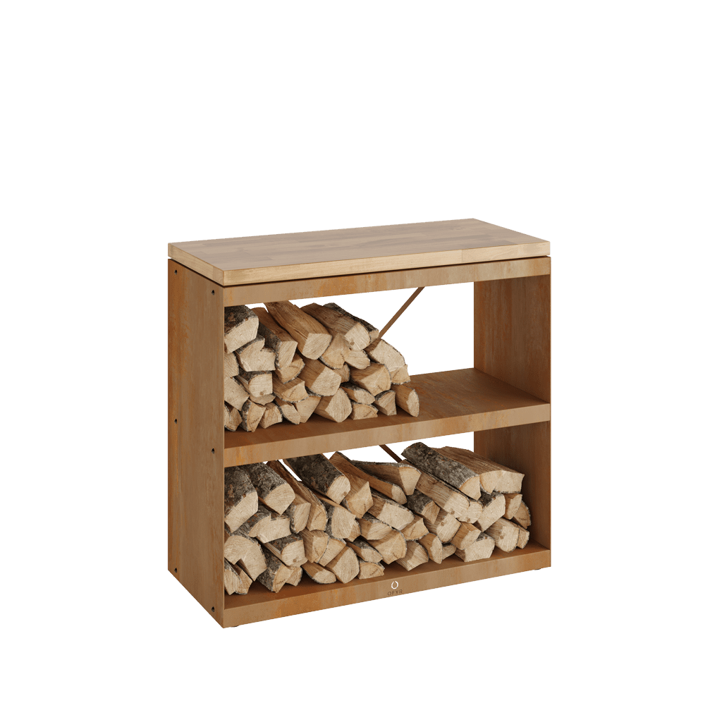 Komoda na dřevo OFYR Wood Storage Corten Dressoir