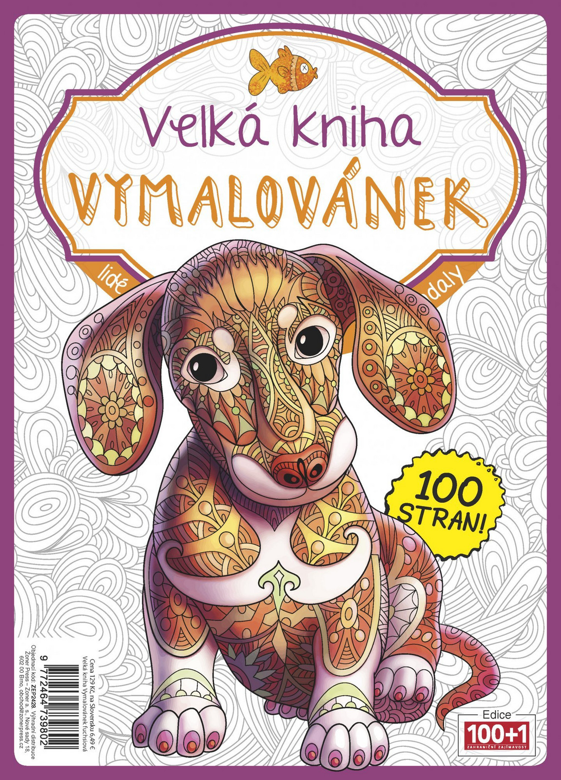 Velká kniha vymalovánek - fuchsiová - Kolektiv