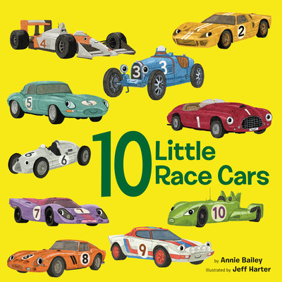10 Little Race Cars (Bailey Annie)(Board Books)