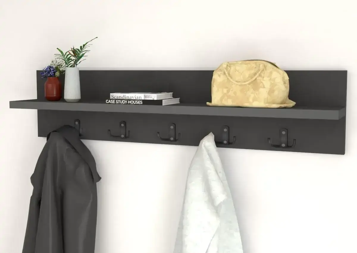 Casarredo Věšák s policí FOLET antracit