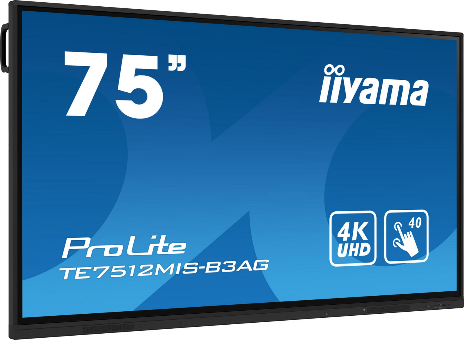 Interaktivní obrazovka iiyama TE7512MIS-B3AG 75 Ips Led 4K /vga, 3xHDMI, Usb-c/