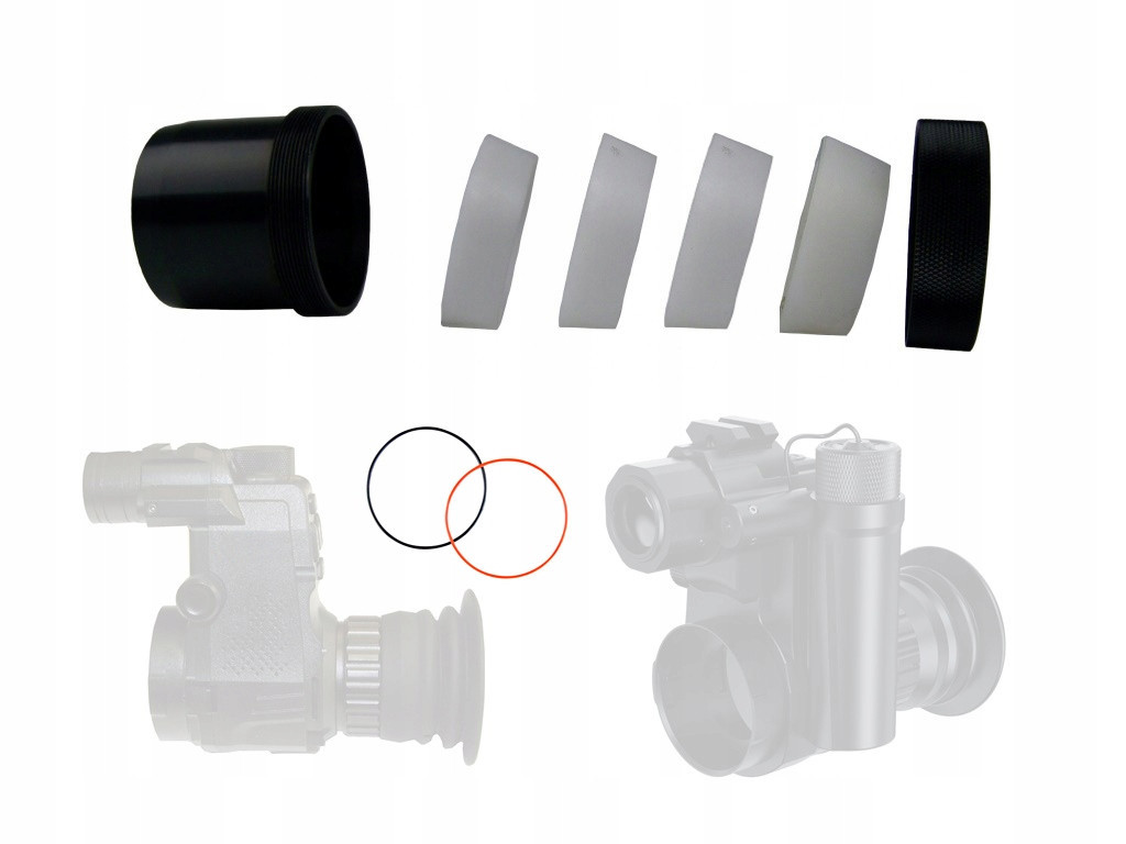 Univerzální adaptér pro překrytí nočního vidění 007s 007SP Lrf kroužky