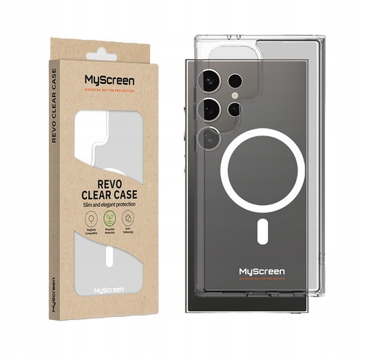 Pouzdro pro Samsung Galaxy S24 MyScreen Revo Clear Case MagSafe