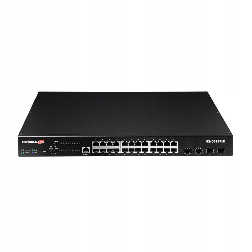 Switch Edimax GS-5424PLX 24 PoE+ RJ45/SFP+ 10 GbE portů